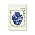 Picture of Blue vase I  _GroupedProduct_Rectangle_Portrait_Framed_Matted_