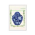 Picture of Blue vase I  _GroupedProduct_Rectangle_Portrait_Framed_Matted_