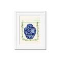 Picture of Blue vase I  _GroupedProduct_Rectangle_Portrait_Framed_Matted_