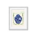 Picture of Blue vase I  _GroupedProduct_Rectangle_Portrait_Framed_Matted_