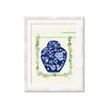 Picture of Blue vase I  _GroupedProduct_Rectangle_Portrait_Framed_Matted_