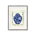 Picture of Blue vase I  _GroupedProduct_Rectangle_Portrait_Framed_Matted_
