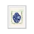 Picture of Blue vase I  _GroupedProduct_Rectangle_Portrait_Framed_Matted_