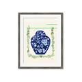 Picture of Blue vase I  _GroupedProduct_Rectangle_Portrait_Framed_Matted_