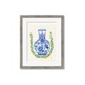Picture of Blue vase II _GroupedProduct_Rectangle_Portrait_Framed_Matted_