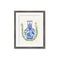 Picture of Blue vase II _GroupedProduct_Rectangle_Portrait_Framed_Matted_