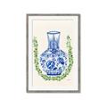 Picture of Blue vase II _GroupedProduct_Rectangle_Portrait_Framed_Matted_