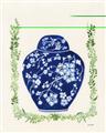 Picture of Blue vase I  _GroupedProduct_Rectangle_Portrait_Unframed_Print_Only_