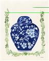 Picture of Blue vase I  _GroupedProduct_Rectangle_Portrait_Unframed_Print_Only_