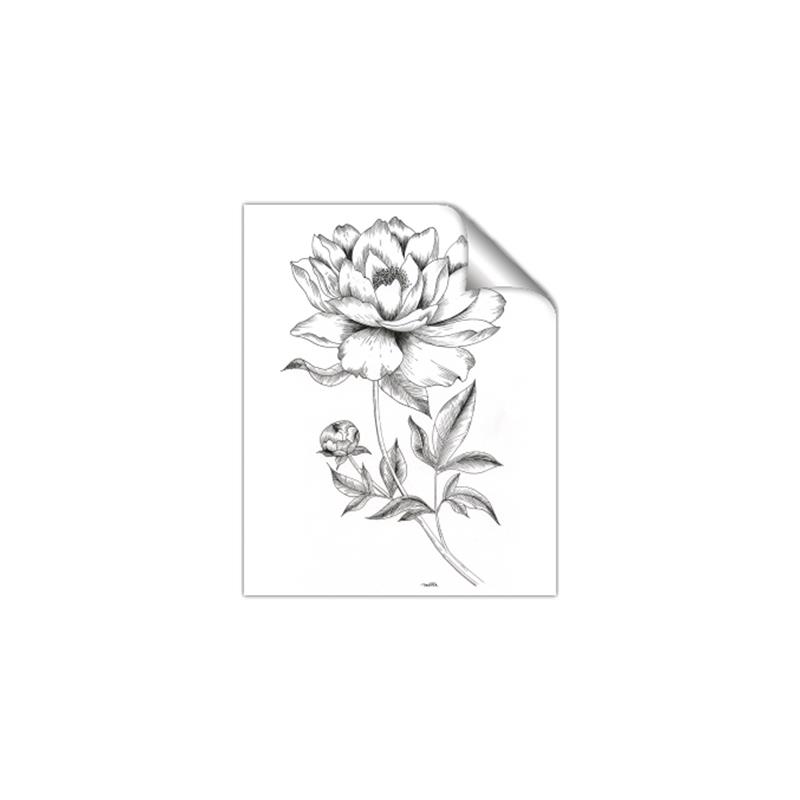 Picture of Flowers and leaves (Foil) _GroupedProduct_Rectangle_Portrait_Unframed_Print_Only_