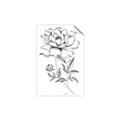 Picture of Flowers and leaves (Foil) _GroupedProduct_Rectangle_Portrait_Unframed_Print_Only_