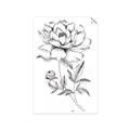 Picture of Flowers and leaves (Foil) _GroupedProduct_Rectangle_Portrait_Unframed_Print_Only_