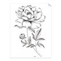 Picture of Flowers and leaves (Foil) _GroupedProduct_Rectangle_Portrait_Unframed_Print_Only_