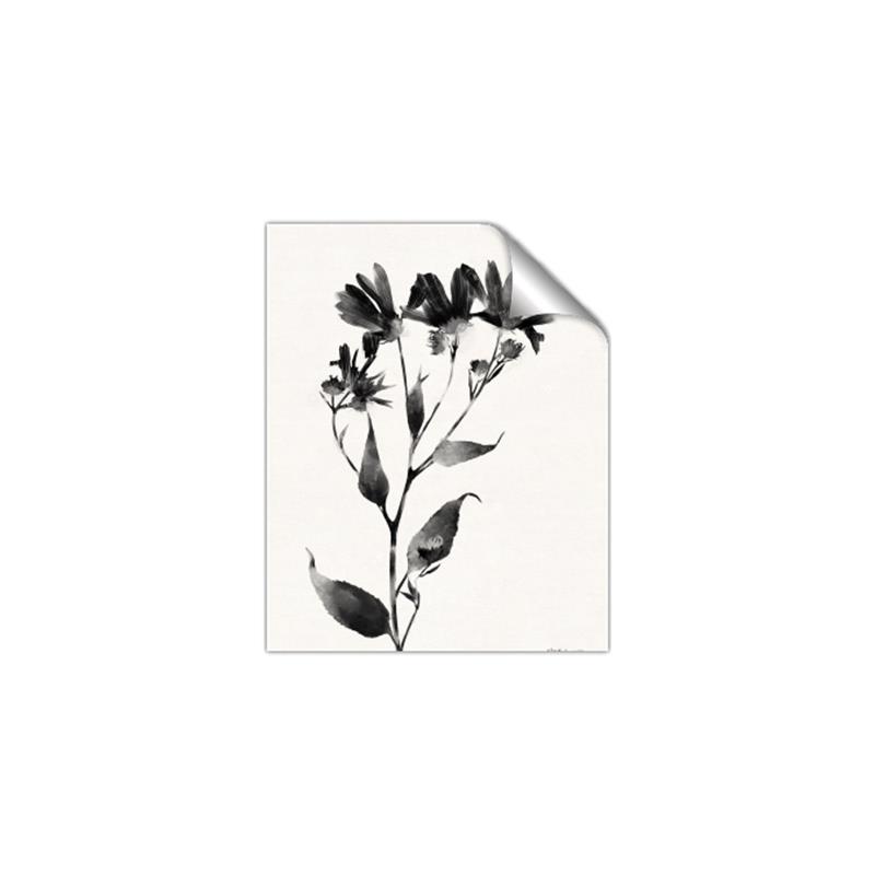 Picture of Black flower II (Ink border black ) _GroupedProduct_Rectangle_Portrait_Unframed_Print_Only_