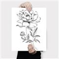 Picture of Flowers and leaves (Foil) _GroupedProduct_Rectangle_Portrait_Canvas_
