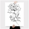 Picture of Flowers and leaves (Foil) _GroupedProduct_Rectangle_Portrait_Canvas_