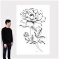 Picture of Flowers and leaves (Foil) _GroupedProduct_Rectangle_Portrait_Canvas_