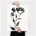 Picture of Black flower II (Ink border black ) _GroupedProduct_Rectangle_Portrait_Canvas_