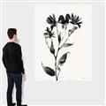 Picture of Black flower II (Ink border black ) _GroupedProduct_Rectangle_Portrait_Canvas_