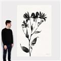 Picture of Black flower II (Ink border black ) _GroupedProduct_Rectangle_Portrait_Canvas_