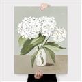 Picture of White Hydranga _GroupedProduct_Rectangle_Portrait_Canvas_