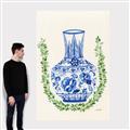 Picture of Blue vase II _GroupedProduct_Rectangle_Portrait_Canvas_