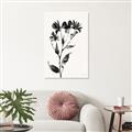 Picture of Black flower II (Ink border black ) _GroupedProduct_Rectangle_Portrait_Canvas_