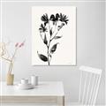 Picture of Black flower II (Ink border black ) _GroupedProduct_Rectangle_Portrait_Canvas_