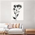 Picture of Black flower II (Ink border black ) _GroupedProduct_Rectangle_Portrait_Canvas_