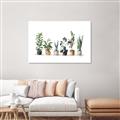 Picture of Pots with plants _GroupedProduct_Rectangle_Landscape_Canvas_