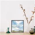 Picture of Cloudy sky landscape _GroupedProduct_Square_Canvas_Framed_
