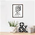 Picture of Flowers and leaves II _GroupedProduct_Rectangle_Portrait_Canvas_Framed_
