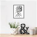 Picture of Flowers and leaves II _GroupedProduct_Rectangle_Portrait_Canvas_Framed_