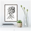 Picture of Flowers and leaves II _GroupedProduct_Rectangle_Portrait_Canvas_Framed_