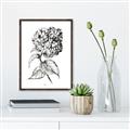 Picture of Flowers and leaves II _GroupedProduct_Rectangle_Portrait_Canvas_Framed_