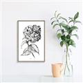 Picture of Flowers and leaves II _GroupedProduct_Rectangle_Portrait_Canvas_Framed_