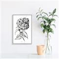 Picture of Flowers and leaves II _GroupedProduct_Rectangle_Portrait_Canvas_Framed_