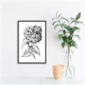 Picture of Flowers and leaves II _GroupedProduct_Rectangle_Portrait_Canvas_Framed_