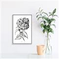 Picture of Flowers and leaves II _GroupedProduct_Rectangle_Portrait_Canvas_Framed_