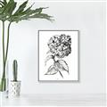 Picture of Flowers and leaves II _GroupedProduct_Rectangle_Portrait_Canvas_Framed_