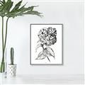 Picture of Flowers and leaves II _GroupedProduct_Rectangle_Portrait_Canvas_Framed_