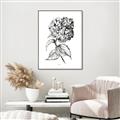 Picture of Flowers and leaves II _GroupedProduct_Rectangle_Portrait_Canvas_Framed_