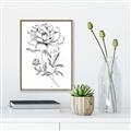 Picture of Flowers and leaves (Foil) _GroupedProduct_Rectangle_Portrait_Canvas_Framed_