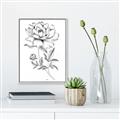 Picture of Flowers and leaves (Foil) _GroupedProduct_Rectangle_Portrait_Canvas_Framed_