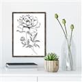 Picture of Flowers and leaves (Foil) _GroupedProduct_Rectangle_Portrait_Canvas_Framed_