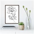 Picture of Flowers and leaves (Foil) _GroupedProduct_Rectangle_Portrait_Canvas_Framed_