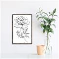 Picture of Flowers and leaves (Foil) _GroupedProduct_Rectangle_Portrait_Canvas_Framed_