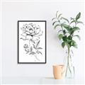 Picture of Flowers and leaves (Foil) _GroupedProduct_Rectangle_Portrait_Canvas_Framed_