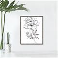 Picture of Flowers and leaves (Foil) _GroupedProduct_Rectangle_Portrait_Canvas_Framed_