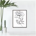 Picture of Flowers and leaves (Foil) _GroupedProduct_Rectangle_Portrait_Canvas_Framed_